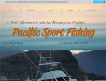 Tablet Screenshot of hawaiipacificsportfishing.com